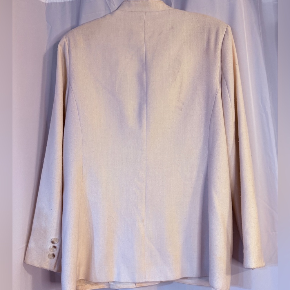 Vintage Catalina Cream Jacket Blazer Size 16 Classic Tailored - Picture 5 of 10